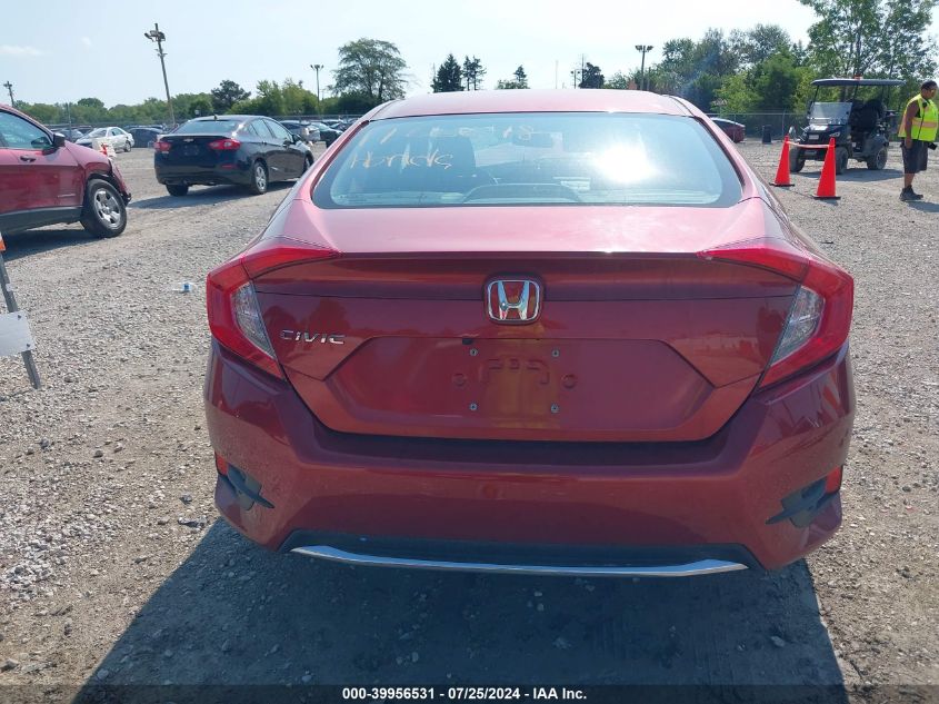 2020 Honda Civic Lx VIN: 2HGFC2F68LH548256 Lot: 39956531