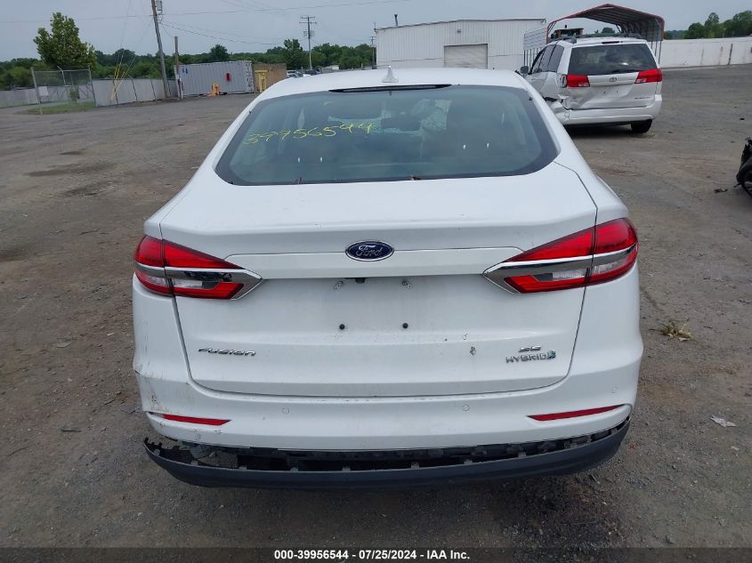 2019 Ford Fusion Hybrid Se VIN: 3FA6P0LU1KR226481 Lot: 39956544