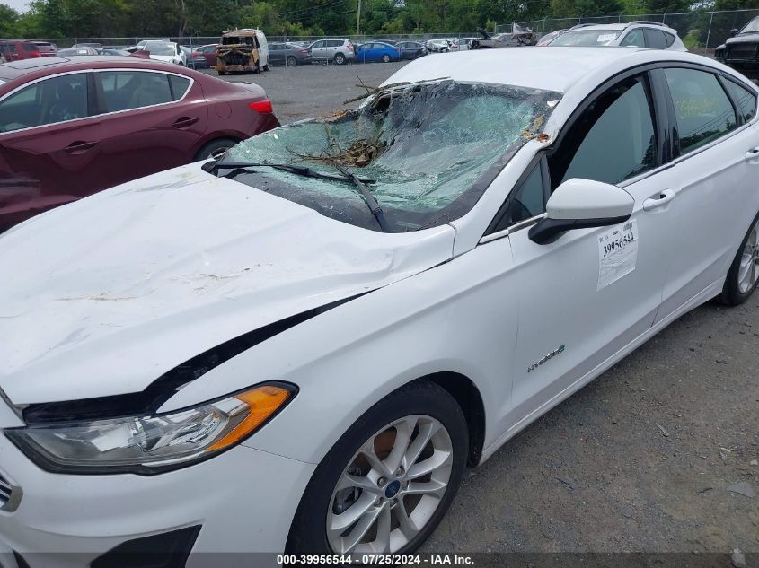 2019 Ford Fusion Hybrid Se VIN: 3FA6P0LU1KR226481 Lot: 39956544