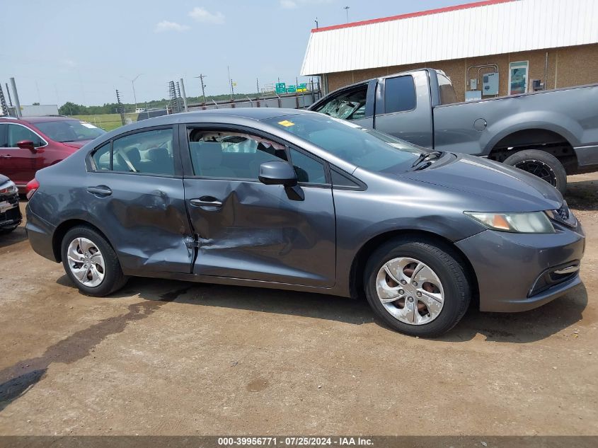 2013 Honda Civic Lx VIN: 19XFB2F59DE026242 Lot: 39956771