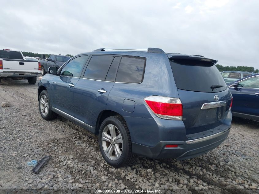 2013 Toyota Highlander Limited V6 VIN: 5TDYK3EH5DS100286 Lot: 39956798