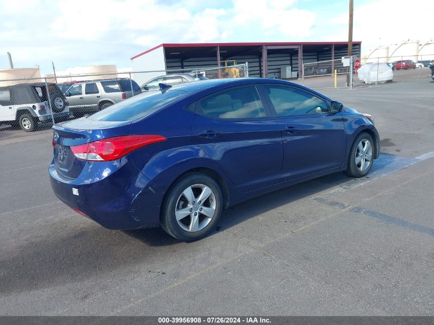 2013 Hyundai Elantra Gls VIN: 5NPDH4AE0DH233932 Lot: 39956908