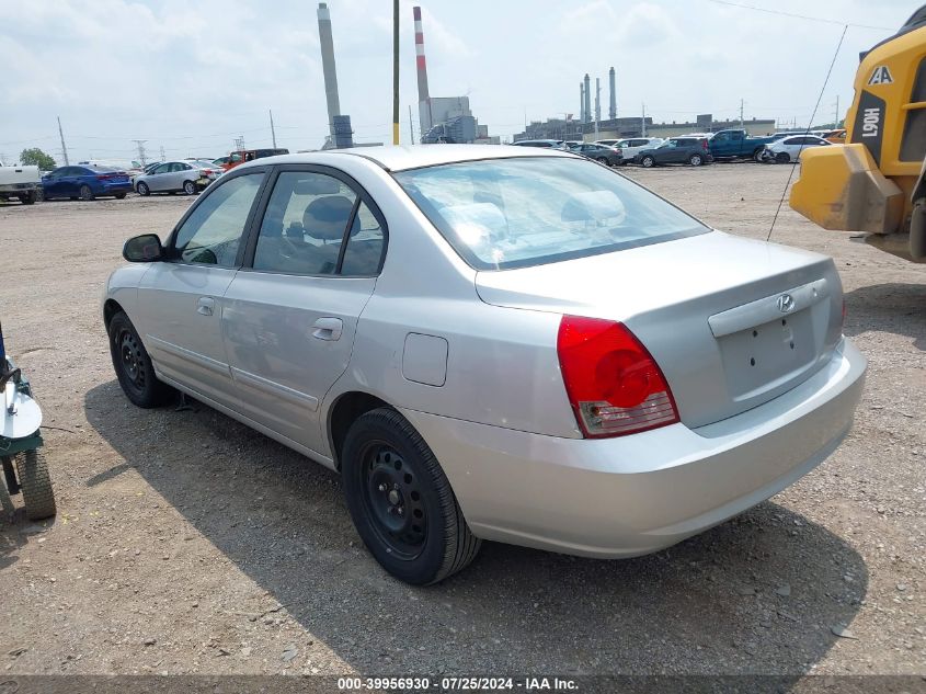 2005 Hyundai Elantra Gls/Gt VIN: KMHDN46D65U121017 Lot: 39956930