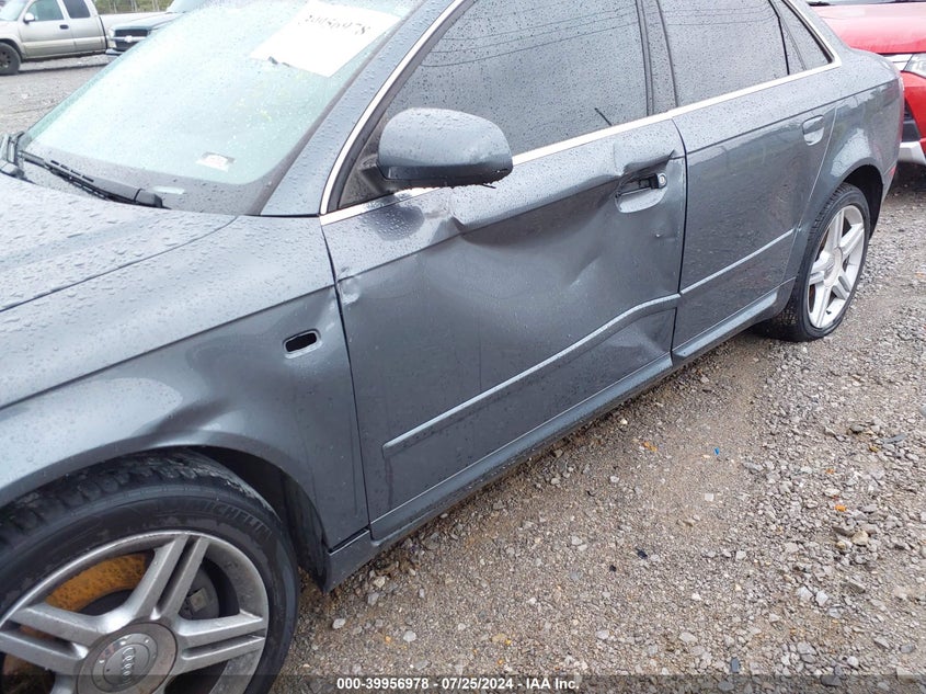 2008 Audi A4 2.0T/2.0T Special Edition VIN: WAUDF78E78A115349 Lot: 39956978