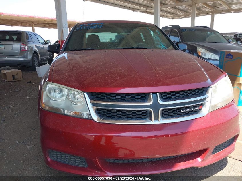 2014 Dodge Avenger Se VIN: 1C3CDZABXEN217091 Lot: 39957090