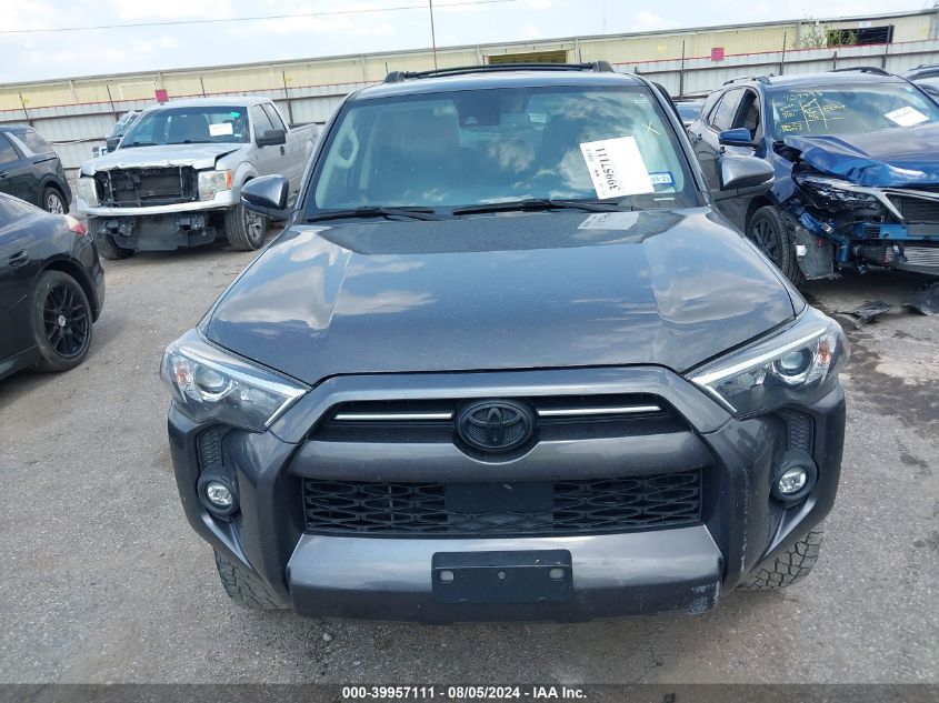 2022 Toyota 4Runner Sr5 Premium VIN: JTENU5JR2N6038186 Lot: 39957111