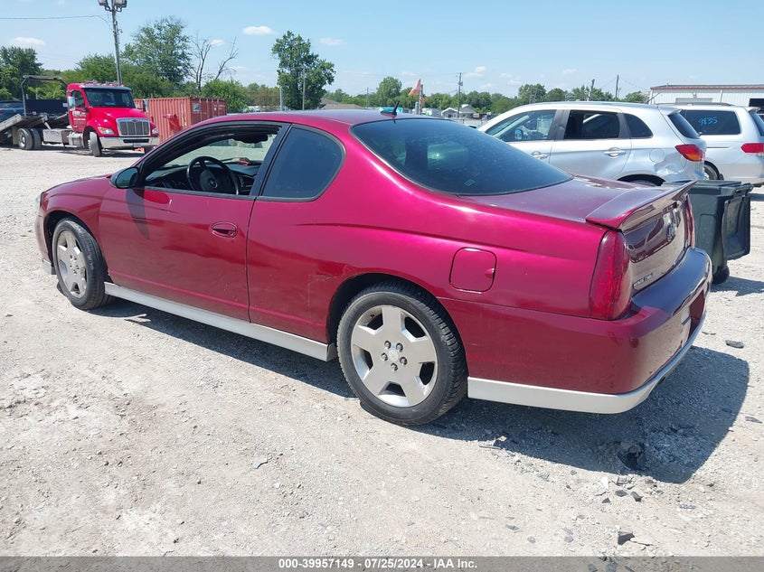 2007 CHEVROLET MONTE CARLO VIN: 2G1WL15C779419921