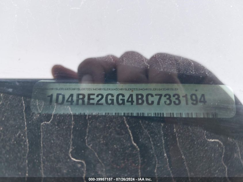 2011 Dodge Durango Express VIN: 1D4RE2GG4BC733194 Lot: 39957157