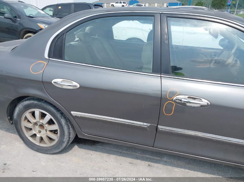 2001 Kia Optima Lx V6/Se V6 VIN: KNAGD124715053692 Lot: 39957235