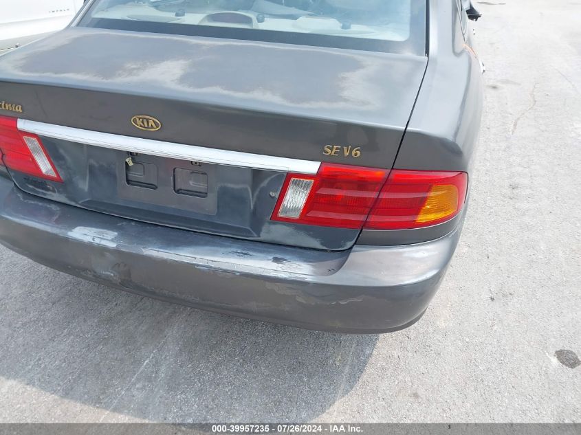 2001 Kia Optima Lx V6/Se V6 VIN: KNAGD124715053692 Lot: 39957235