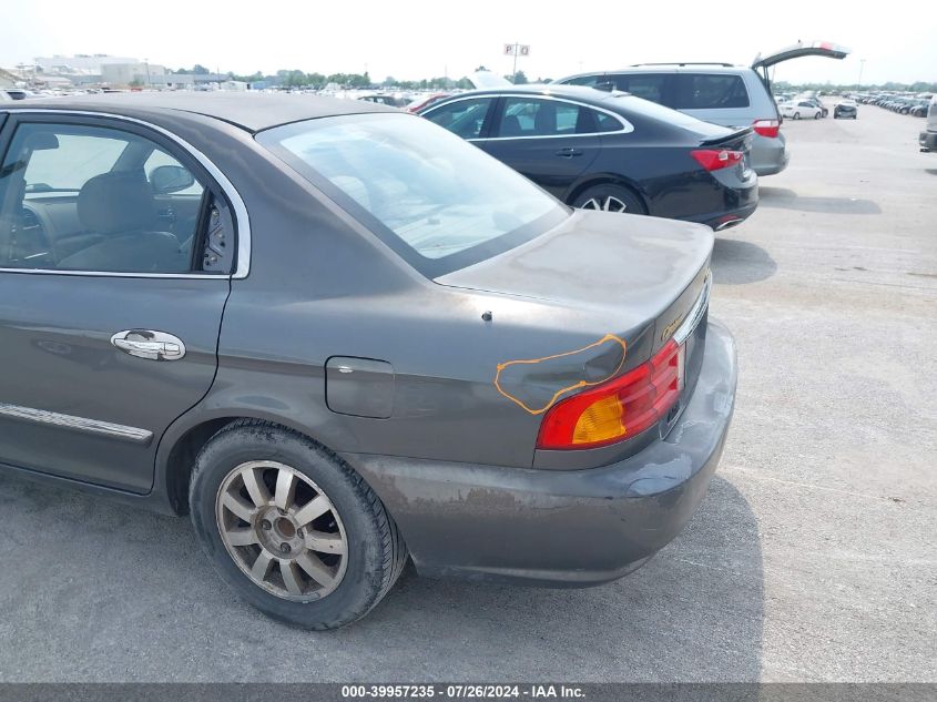 2001 Kia Optima Lx V6/Se V6 VIN: KNAGD124715053692 Lot: 39957235