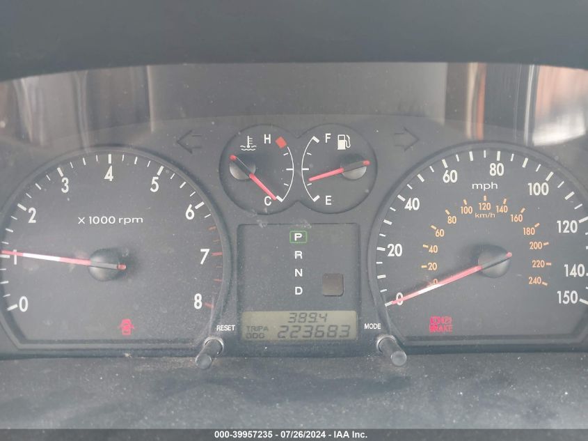 2001 Kia Optima Lx V6/Se V6 VIN: KNAGD124715053692 Lot: 39957235