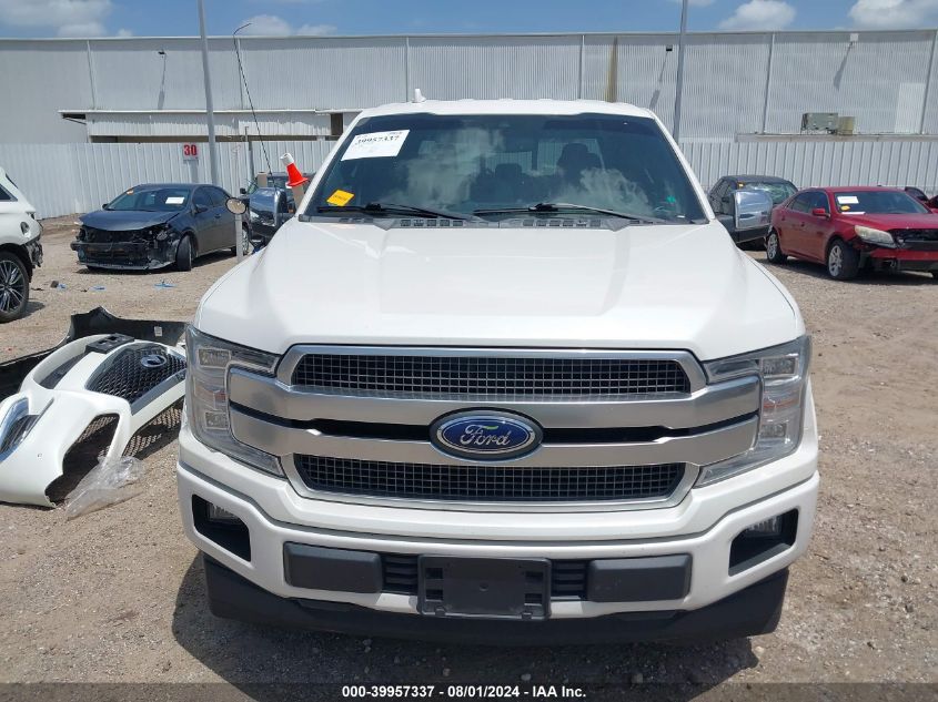 2018 Ford F-150 Platinum VIN: 1FTEW1C53JFB43640 Lot: 39957337