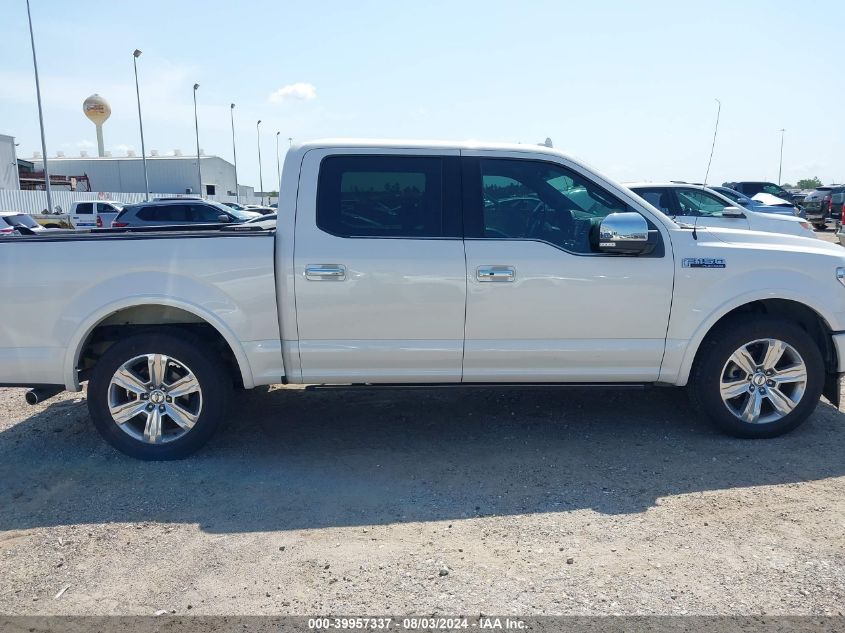 2018 Ford F-150 Platinum VIN: 1FTEW1C53JFB43640 Lot: 39957337