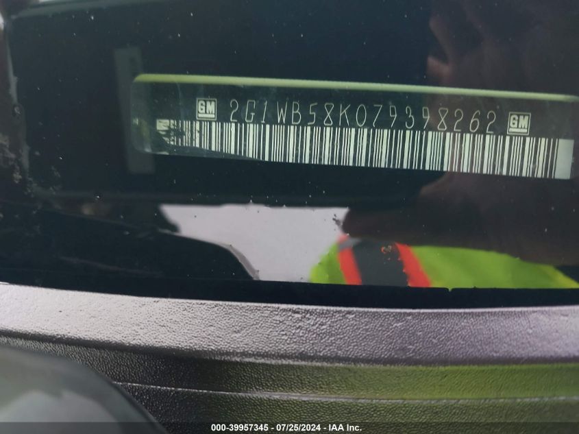 2007 Chevrolet Impala Ls VIN: 2G1WB58K079398262 Lot: 39957345