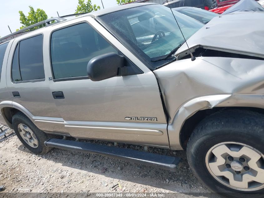 2002 Chevrolet Blazer VIN: 1GNDT13W32K108822 Lot: 39957349