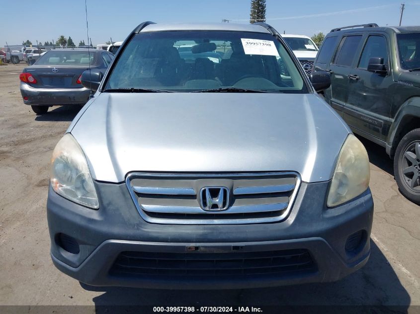 2006 Honda Cr-V Lx VIN: JHLRD78566C016881 Lot: 39957398