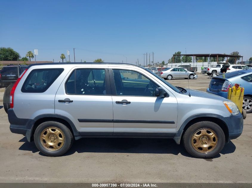 2006 Honda Cr-V Lx VIN: JHLRD78566C016881 Lot: 39957398