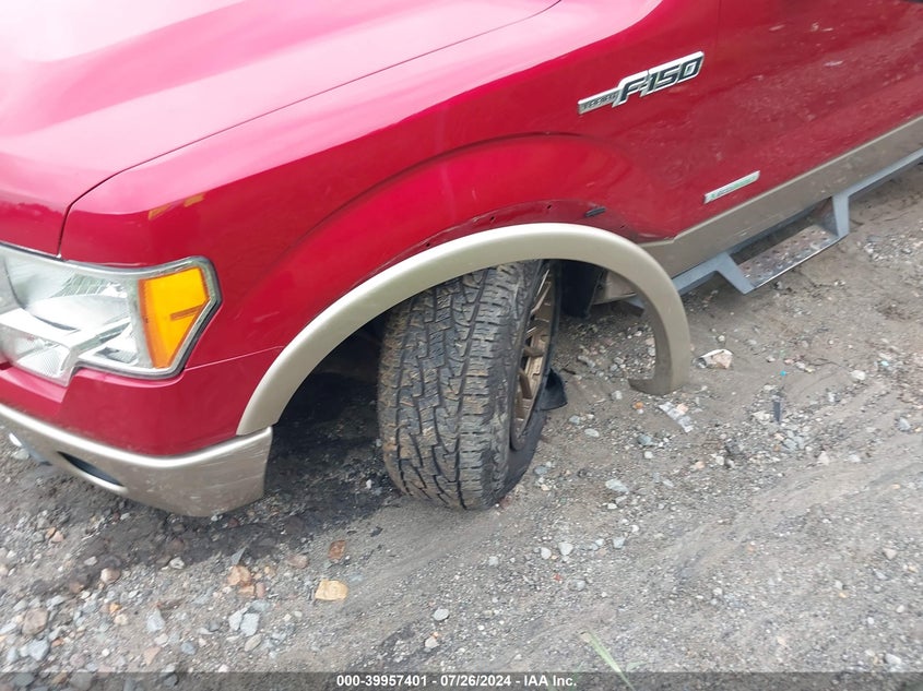 2011 Ford F-150 Lariat VIN: 1FTFW1ET7BFA77644 Lot: 39957401