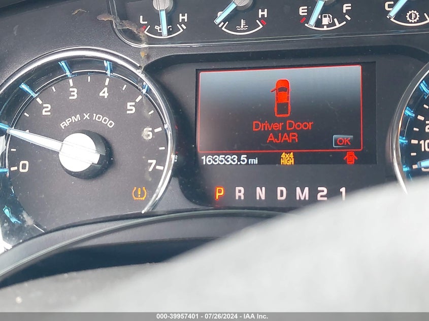 2011 Ford F-150 Lariat VIN: 1FTFW1ET7BFA77644 Lot: 39957401