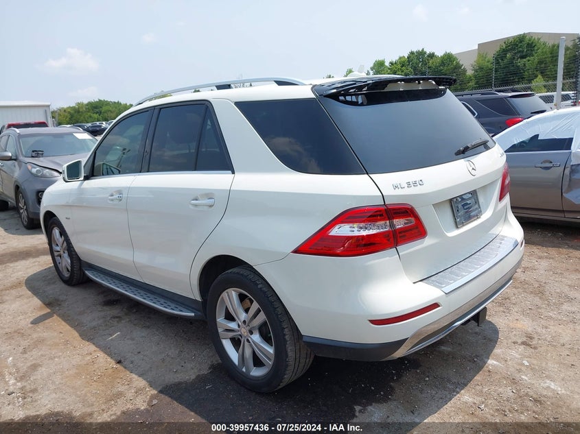2012 Mercedes-Benz Ml 350 350 4Matic VIN: 4JGDA5HB1CA054564 Lot: 39957436