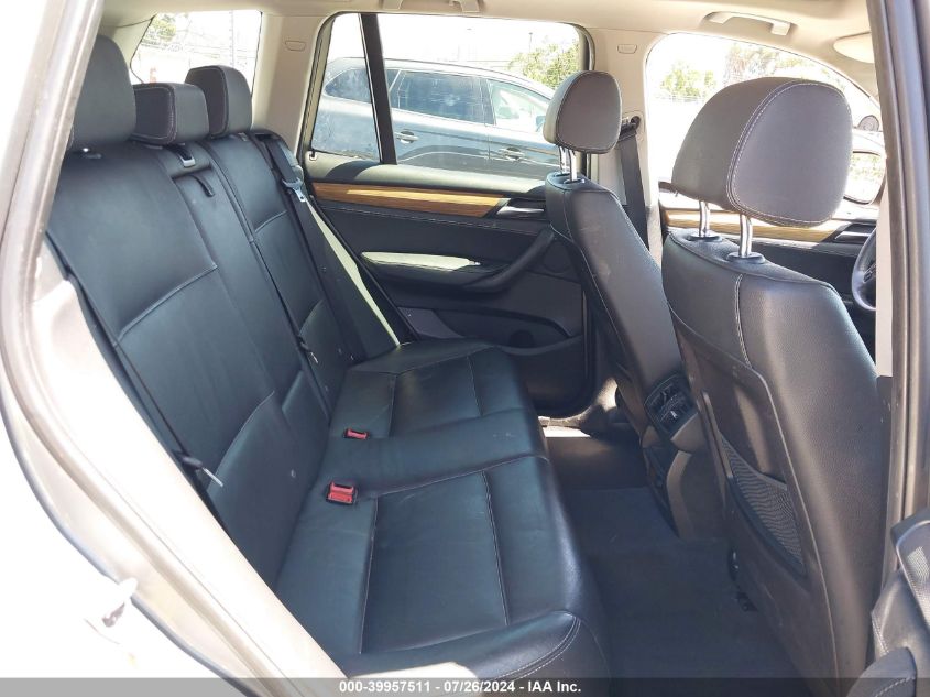 2013 BMW X3 xDrive28I VIN: 5UXWX9C51D0D03314 Lot: 39957511