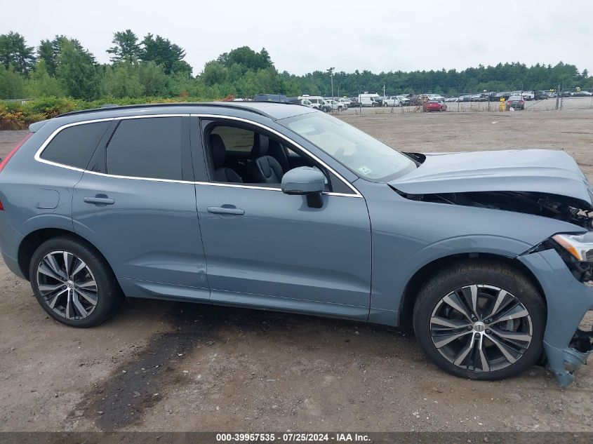 2022 Volvo Xc60 B5 Momentum VIN: YV4L12RK4N1046195 Lot: 39957535