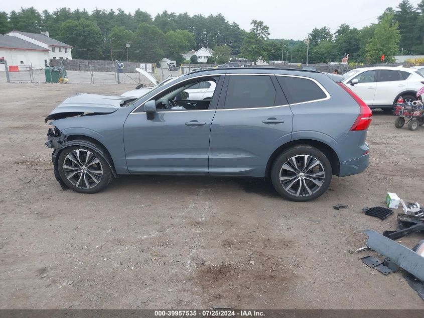 2022 Volvo Xc60 B5 Momentum VIN: YV4L12RK4N1046195 Lot: 39957535