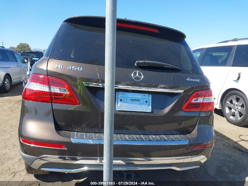 2014 Mercedes-Benz Ml 350 4Matic VIN: 4JGDA5HB5EA364932 Lot: 39957583