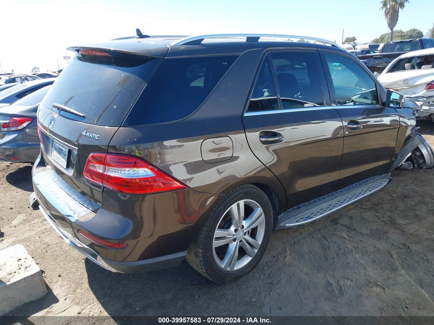 2014 Mercedes-Benz Ml 350 4Matic VIN: 4JGDA5HB5EA364932 Lot: 39957583
