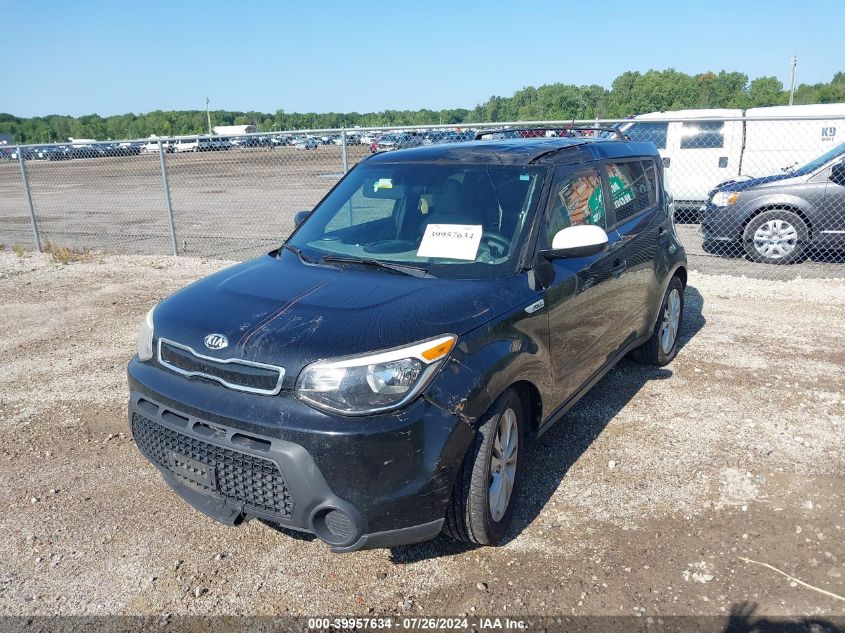 2014 Kia Soul + VIN: KNDJP3A51E7095369 Lot: 39957634