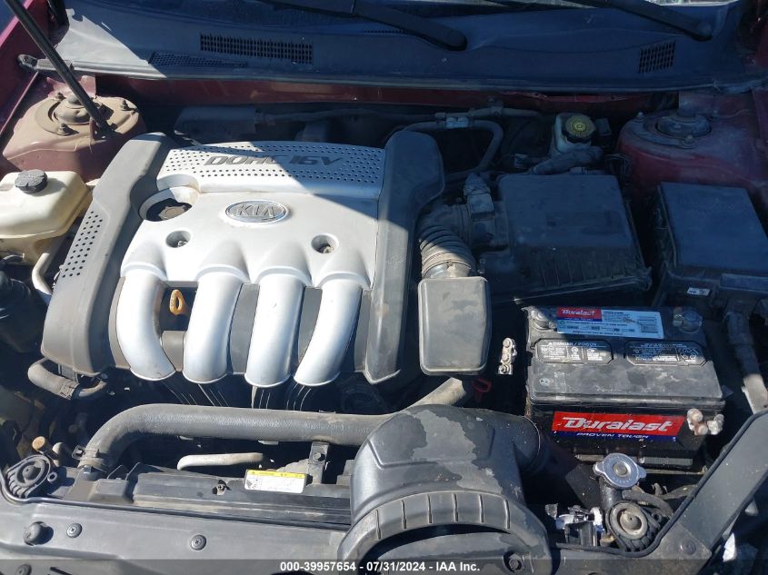 2006 Kia Optima Ex (New)/Lx (New) VIN: KNAGE123665072858 Lot: 39957654