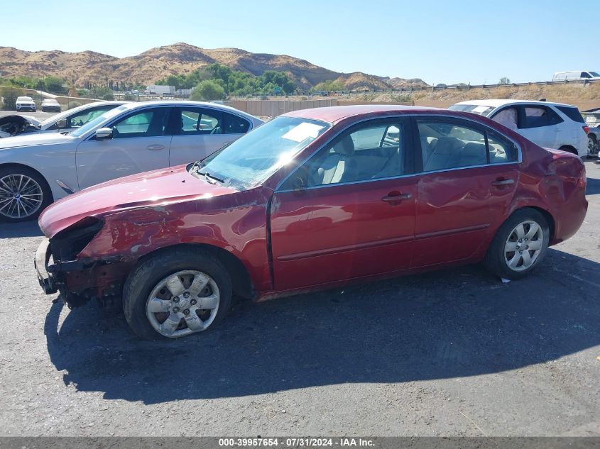 2006 Kia Optima Ex (New)/Lx (New) VIN: KNAGE123665072858 Lot: 39957654