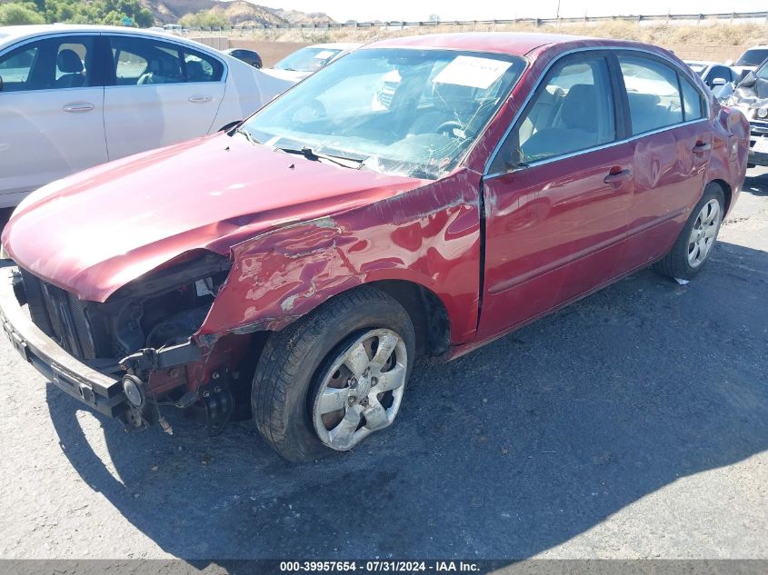 2006 Kia Optima Ex (New)/Lx (New) VIN: KNAGE123665072858 Lot: 39957654