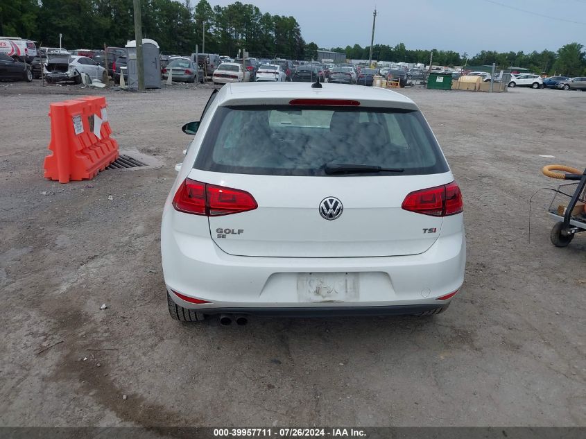 2017 Volkswagen Golf S/Tsi Se 4-Door/Tsi Sel 4-Door/Tsi Wolfsburg Edition 4-Door VIN: 3VW217AU9HM060073 Lot: 39957711