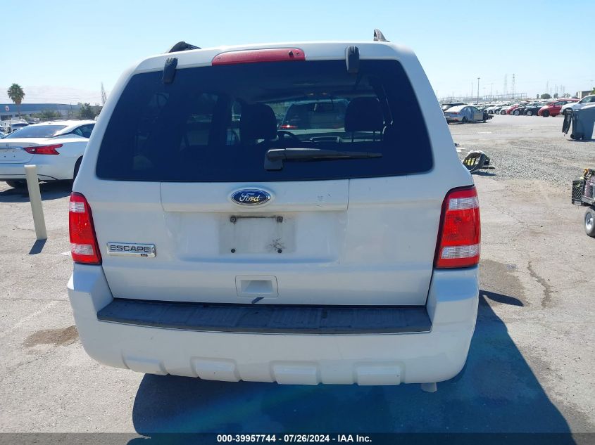 2010 Ford Escape Xlt VIN: 1FMCU0D70AKC23696 Lot: 39957744