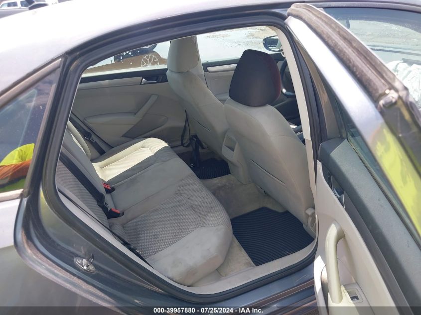 2012 Volkswagen Passat S VIN: 1VWAP7A36CC029990 Lot: 39957880