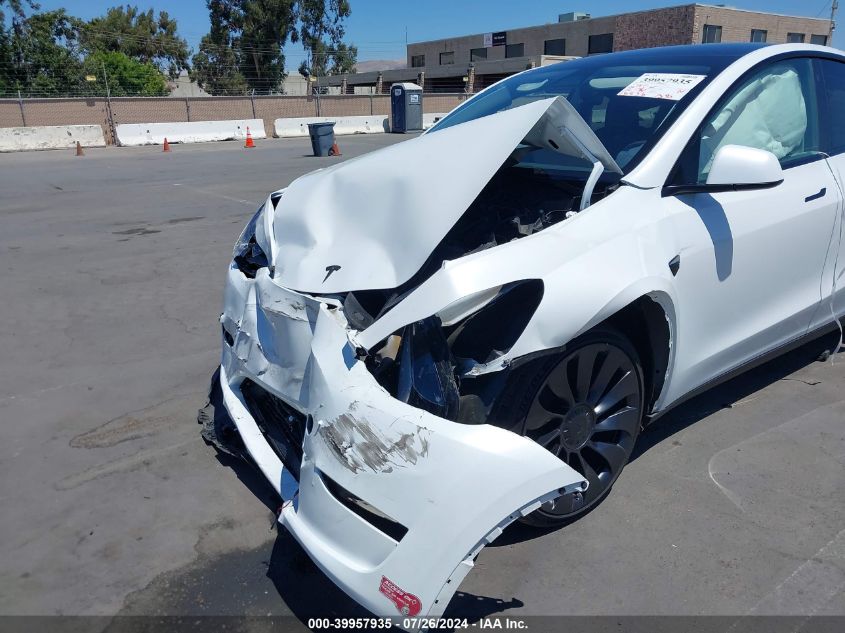 2023 Tesla Model Y Awd/Performance Dual Motor All-Wheel Drive VIN: 7SAYGDEF6PF701207 Lot: 39957935