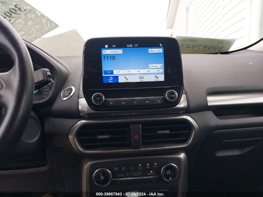 2018 Ford Ecosport Se VIN: MAJ3P1TE5JC201940 Lot: 39957943