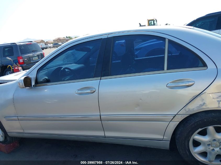 2004 Mercedes-Benz C 240 VIN: WDBRF61JX4F510048 Lot: 39957958