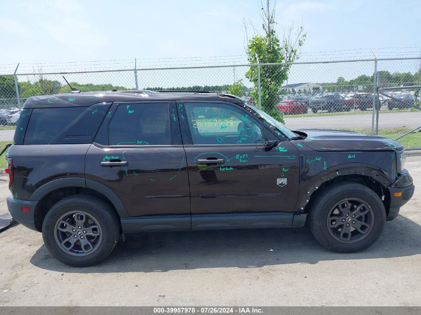 2021 Ford Bronco Sport Big Bend VIN: 3FMCR9B69MRA96902 Lot: 39957978