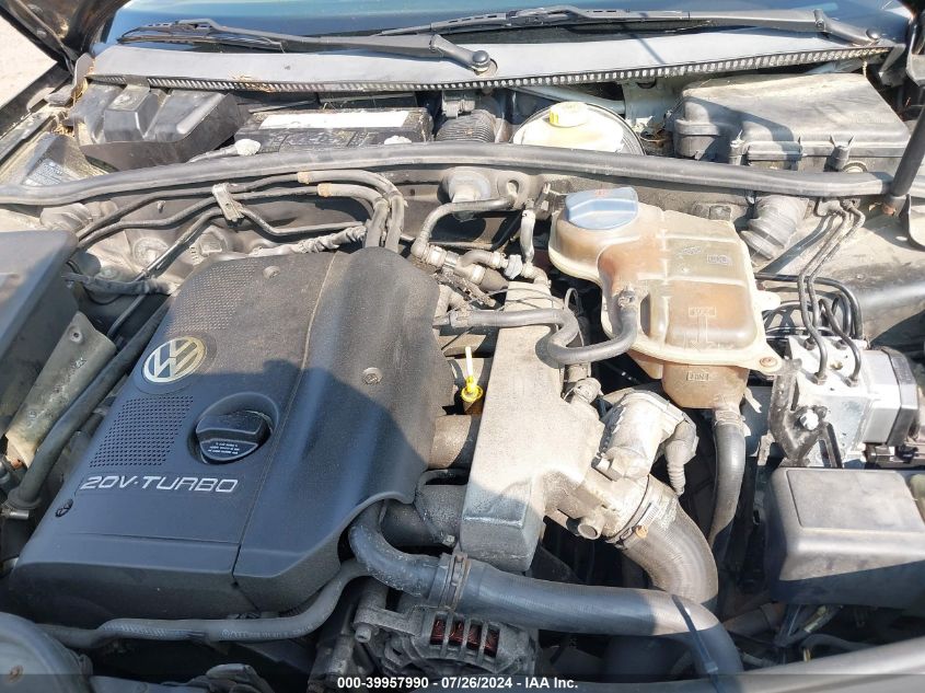 2000 Volkswagen Passat Gls VIN: WVWNA23B3YE127593 Lot: 39957990