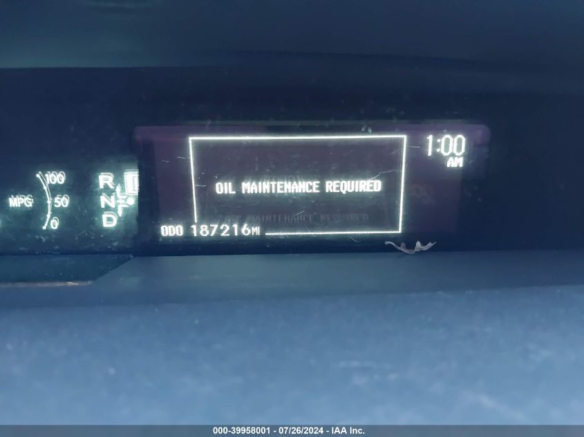 2010 Toyota Prius VIN: JTDKN3DU7A0171502 Lot: 39958001