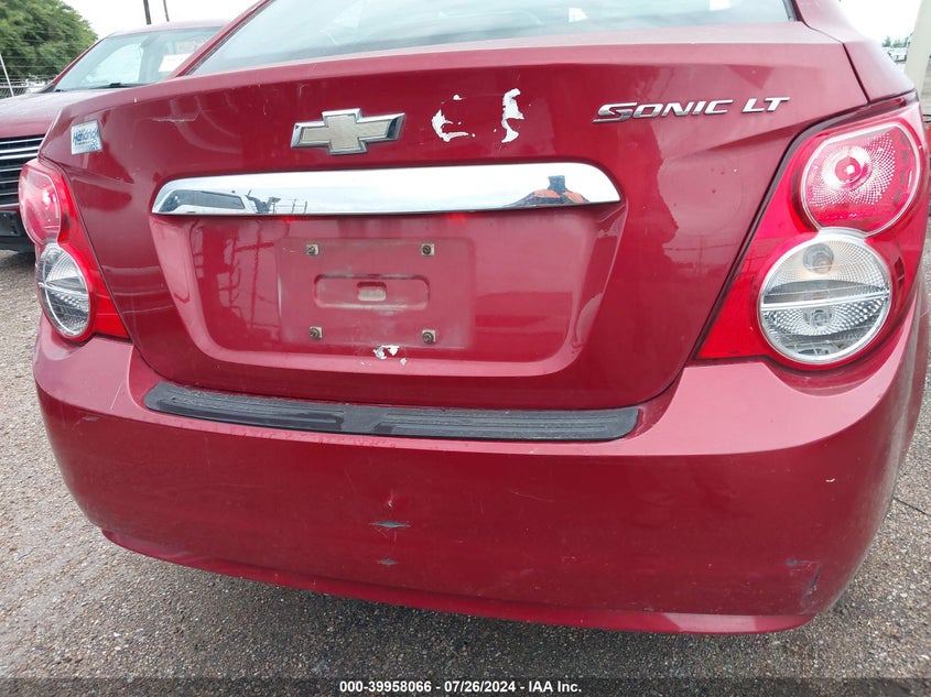 2012 Chevrolet Sonic 2Lt VIN: 1G1JC5SH1C4111920 Lot: 39958066