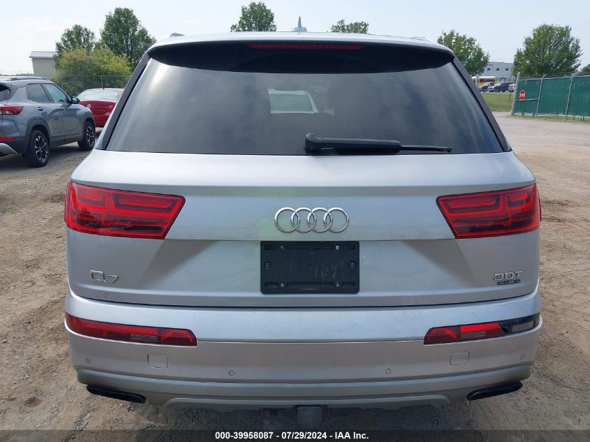 2018 Audi Q7 3.0T Premium VIN: WA1LAAF75JD009706 Lot: 39958087