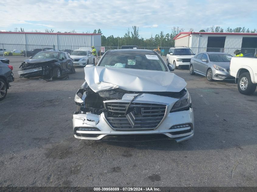 2018 Genesis G80 5.0 Ultimate VIN: KMHGN4JF8JU244723 Lot: 39958089