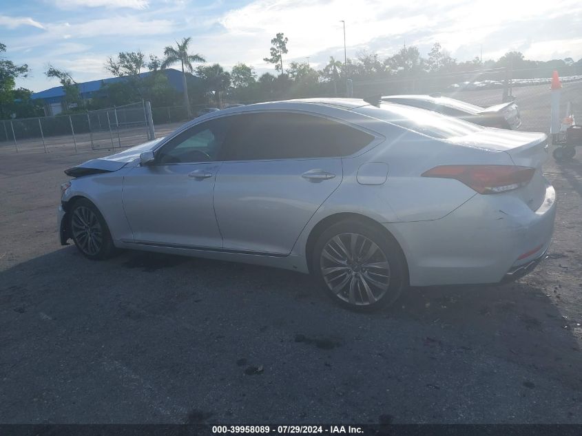 2018 Genesis G80 5.0 Ultimate VIN: KMHGN4JF8JU244723 Lot: 39958089