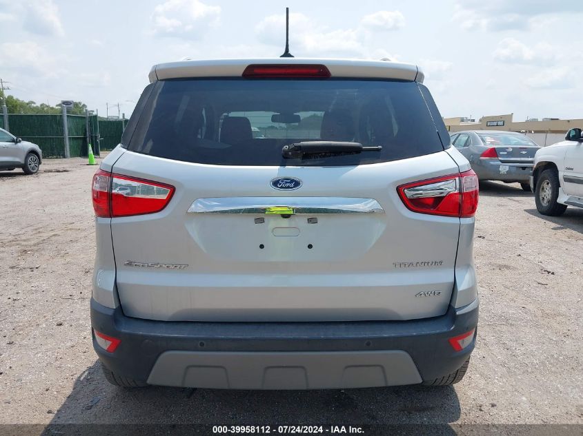 2020 Ford Ecosport Titanium VIN: MAJ6S3KL7LC347380 Lot: 39958112