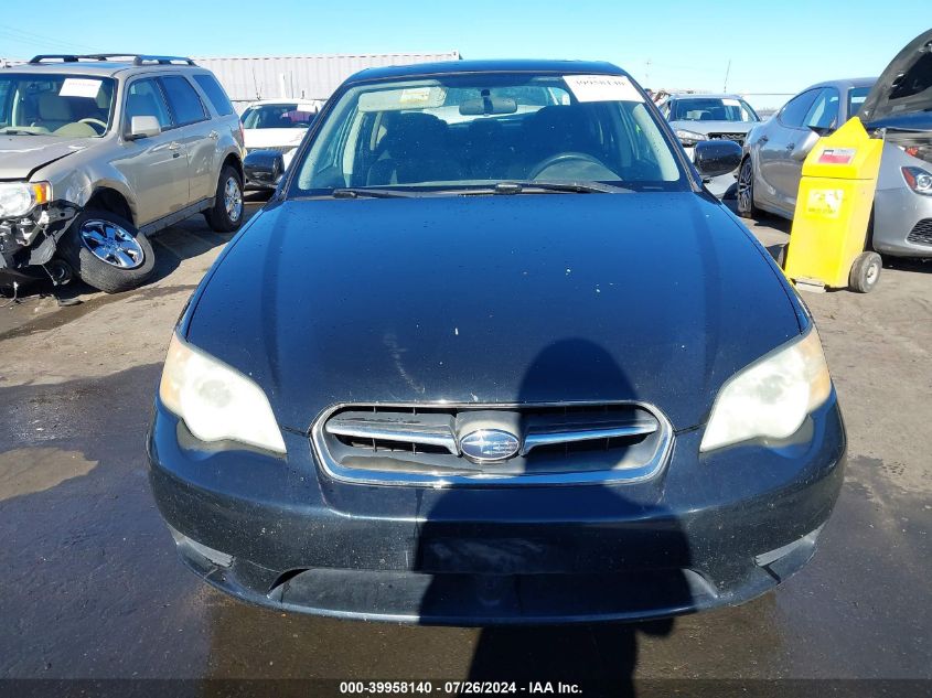 2007 Subaru Legacy 2.5I VIN: 4S3BL616176205579 Lot: 39958140