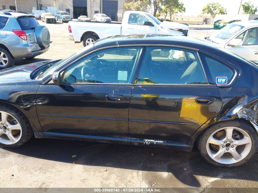 2007 Subaru Legacy 2.5I VIN: 4S3BL616176205579 Lot: 39958140